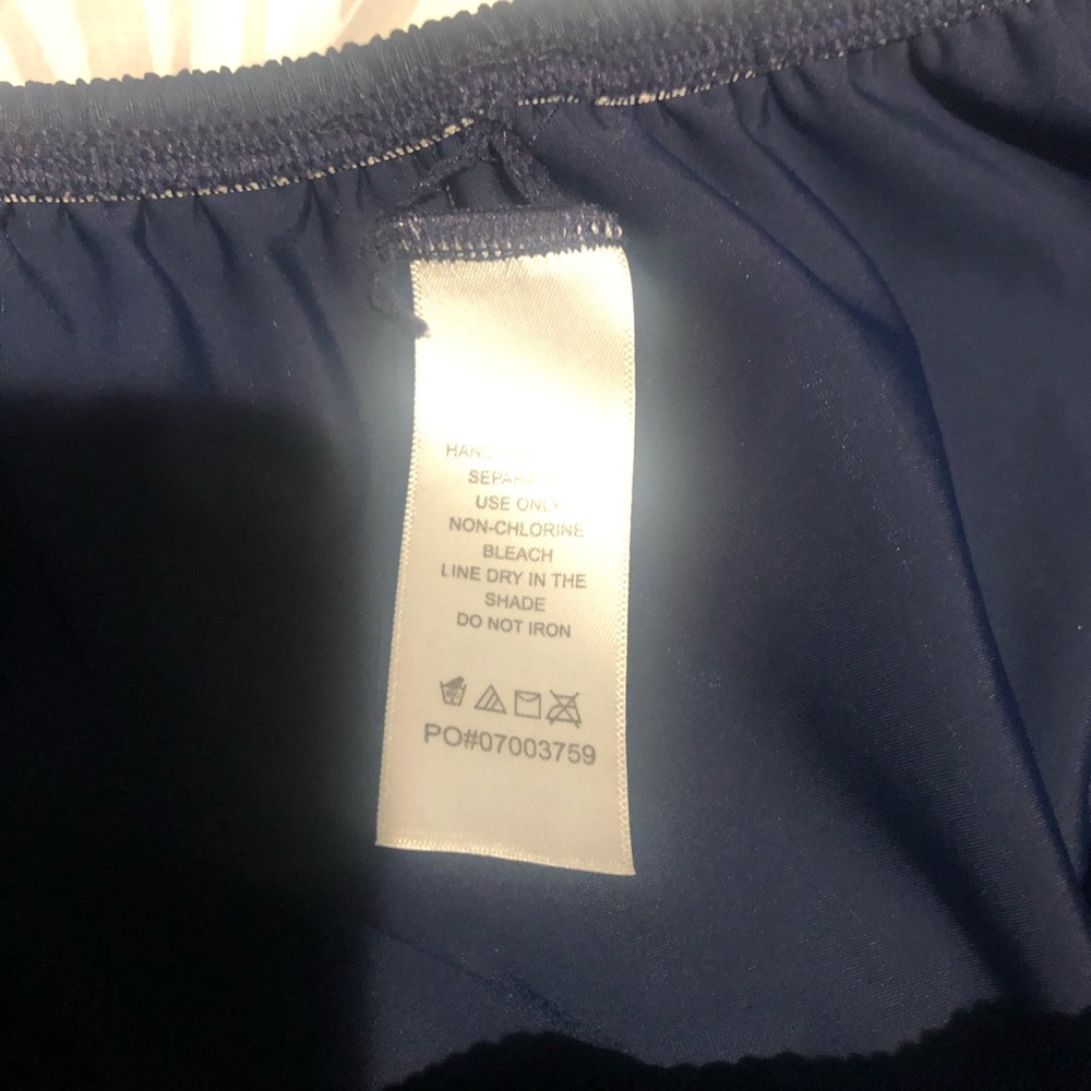 Swimsuits for All,  
Navy Tankini ruffled skirt, 
Size 34 - Picture 6 of 6